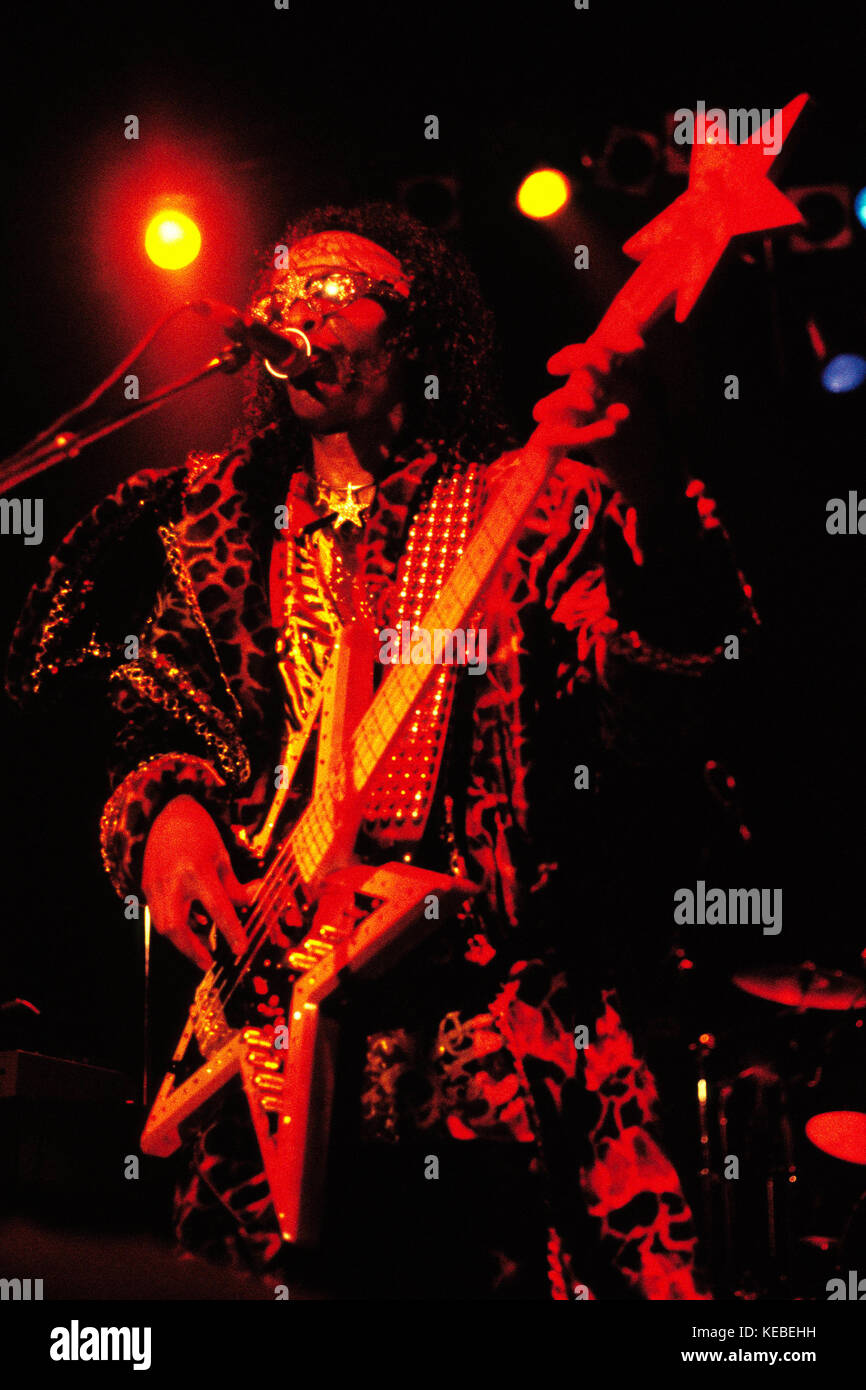 Bootsy Collins performs live on stage at Capitol on June 3, 1998 in Hanover, Germany. Stock Photo