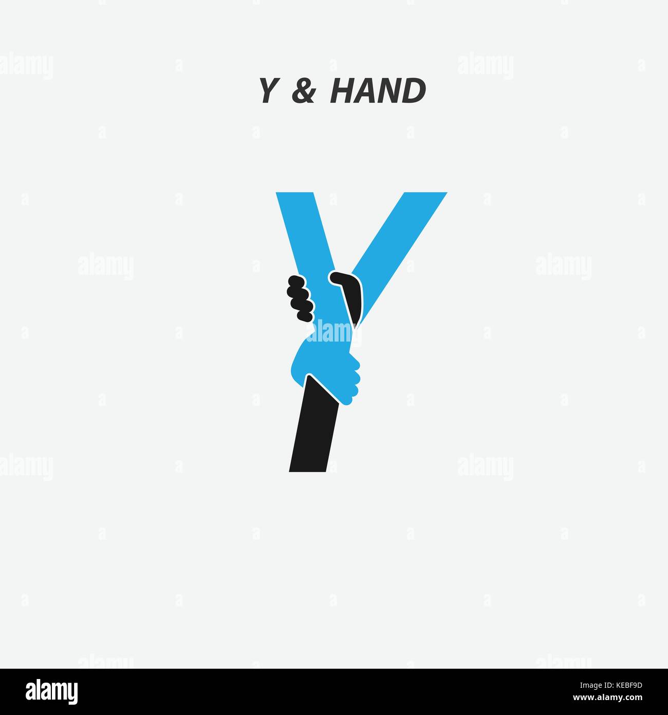 Y Letter Abstract Icon Hands Logo Design Vector Template Italic Stock Vector Image Art Alamy