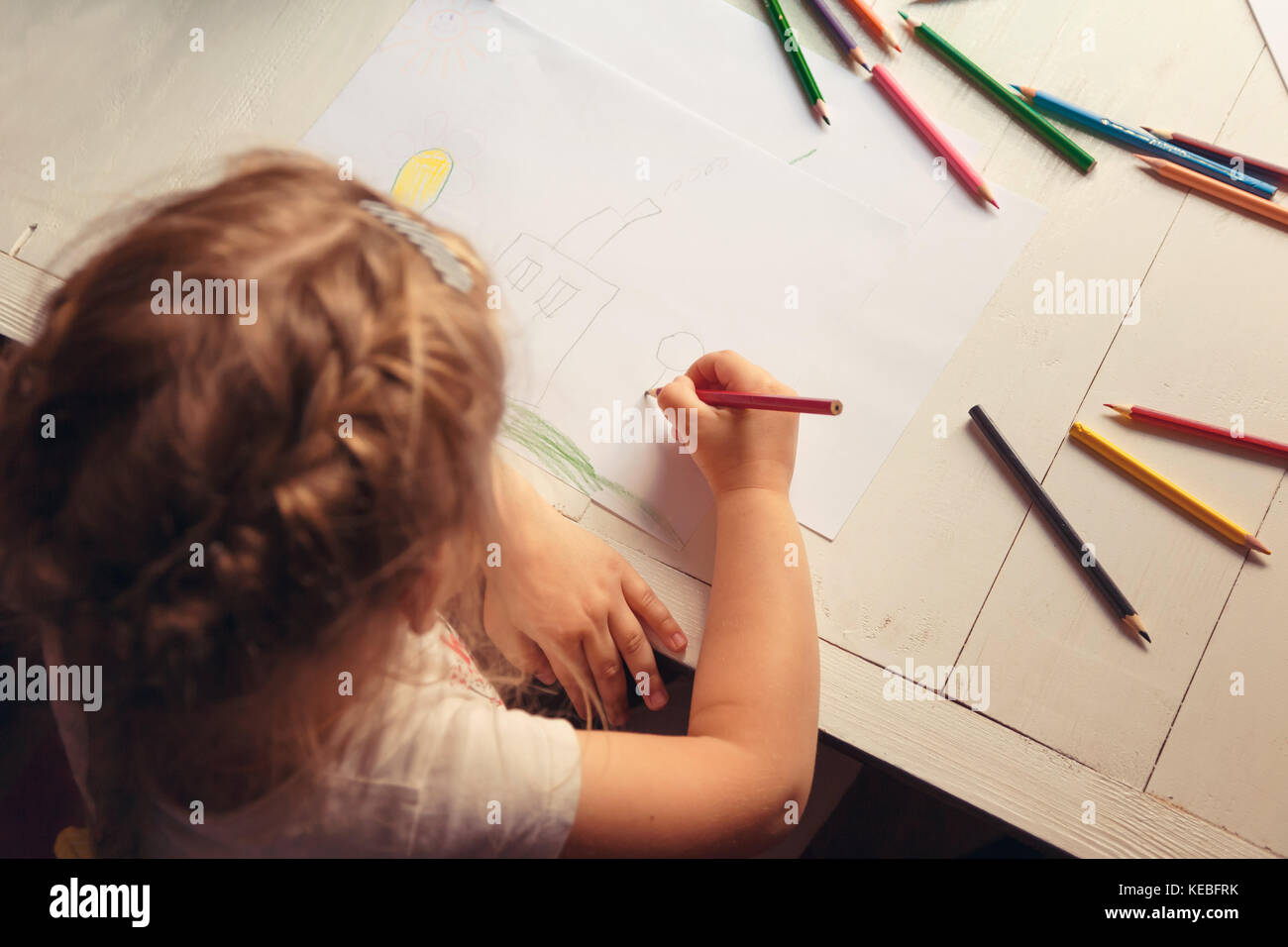 How to develop the creative abilities of your child Stock Photo