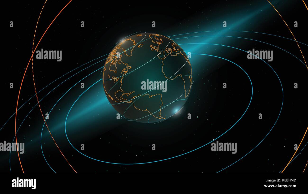 Futuristic global interface technology science abstract background ...