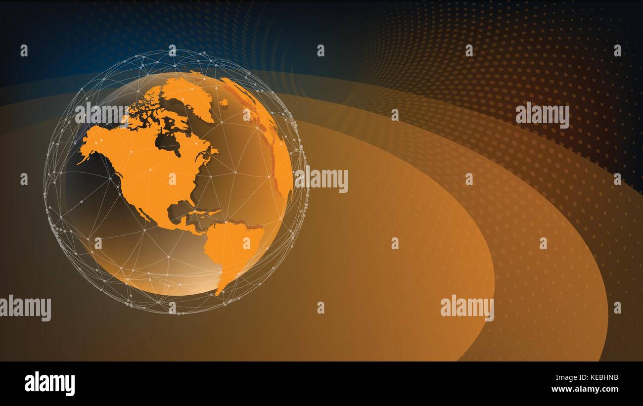 Futuristic global interface technology science abstract background ...