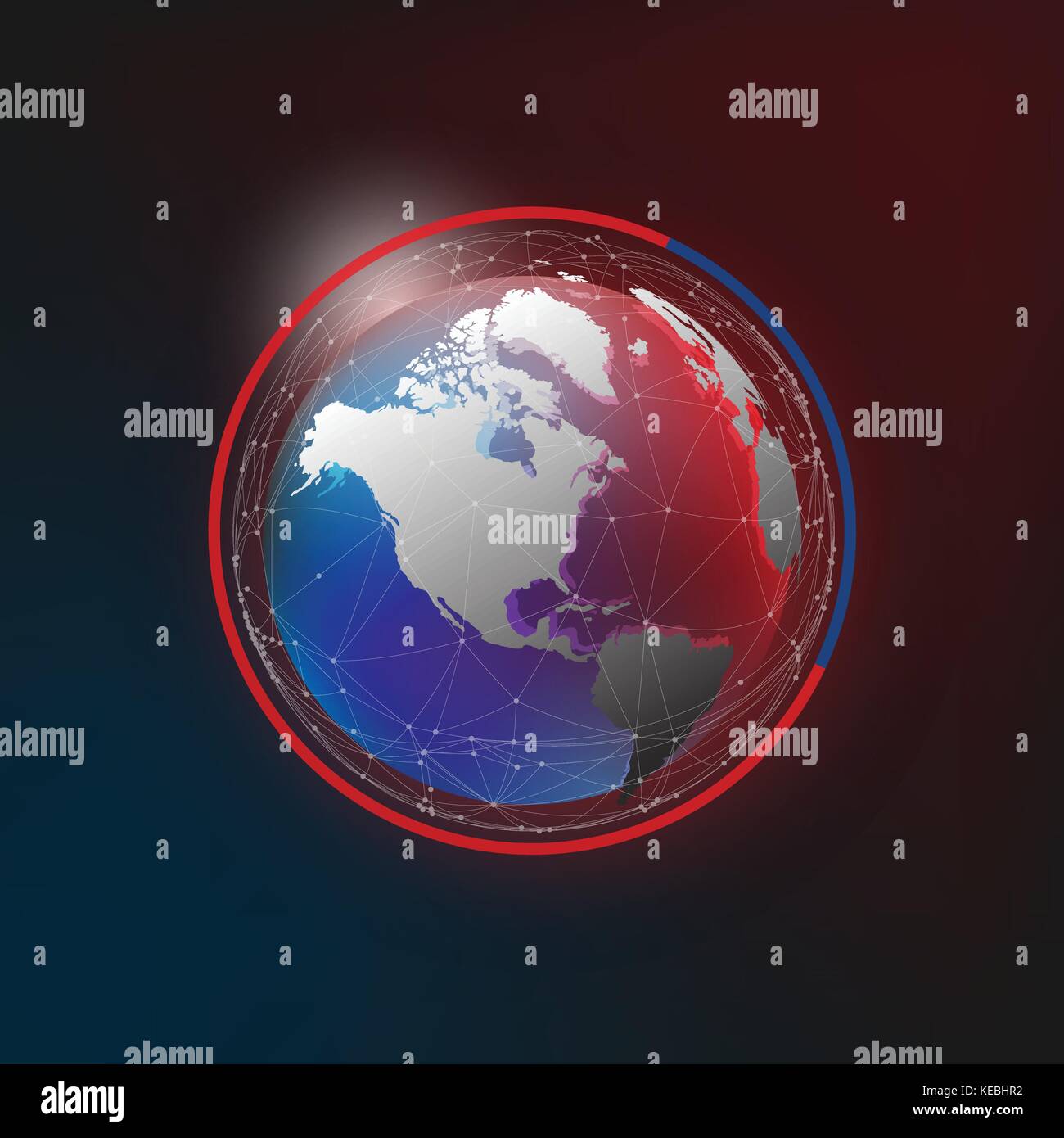 Futuristic global interface technology science abstract background ...