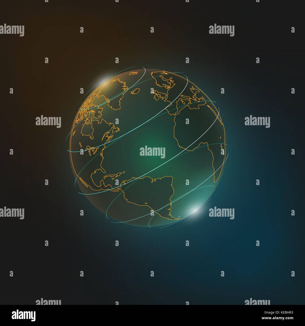 Futuristic global interface technology science abstract background ...