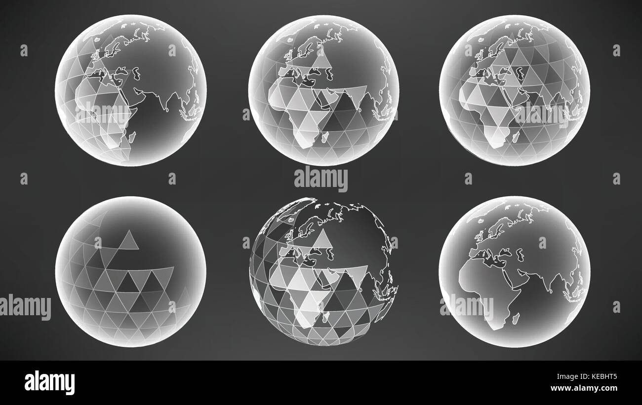 Futuristic global interface technology science abstract background ...