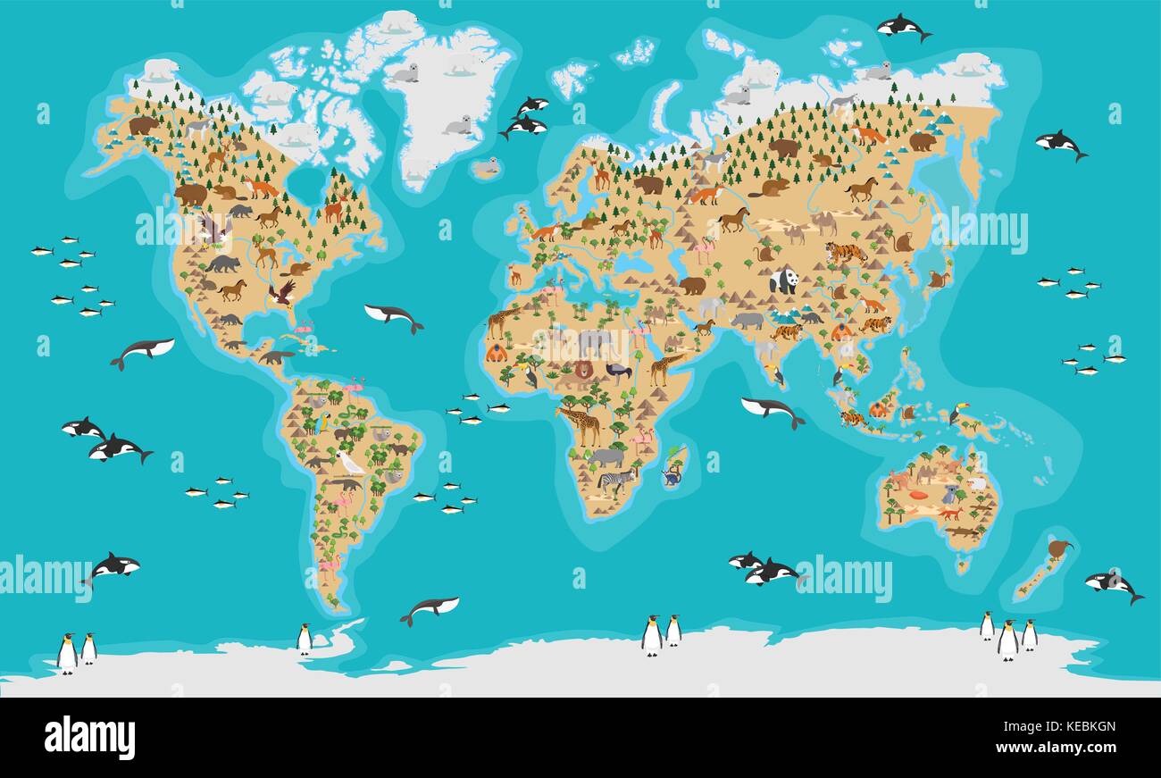 World Map  highly detailed vector illustration Stock Vector