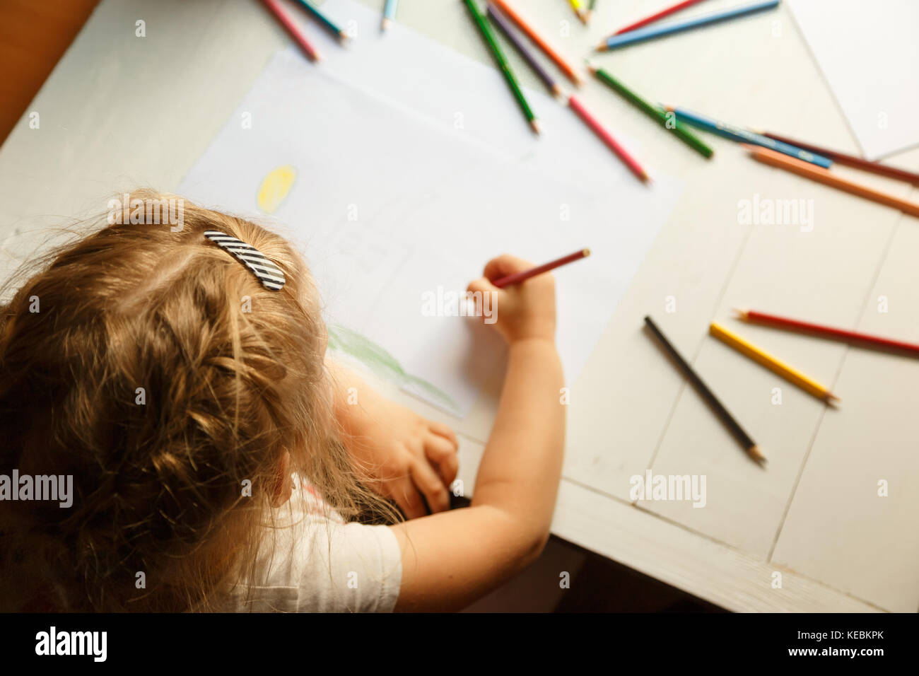 How to develop the creative abilities of your child. Stock Photo