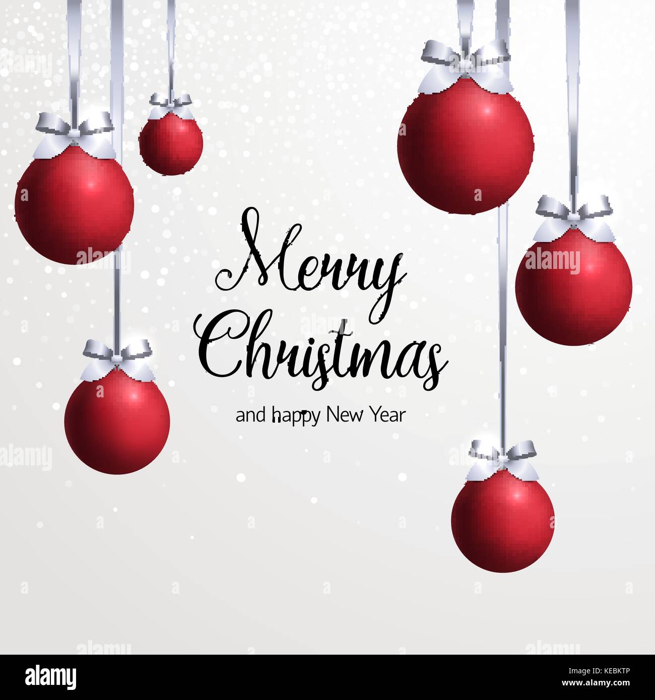 Red Christmas ball Vector illustration Stock Vector Image & Art - Alamy