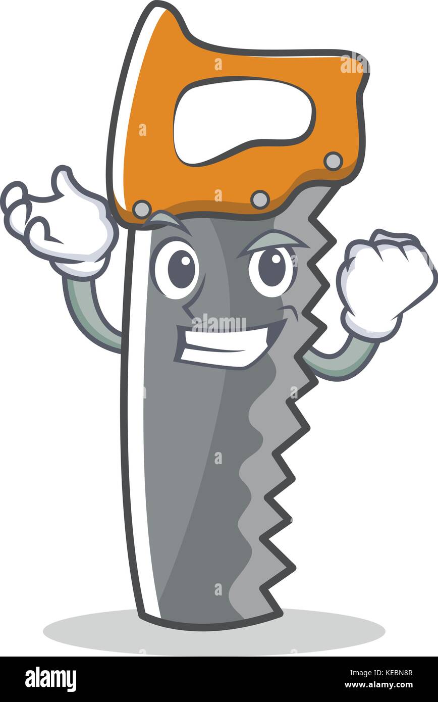 Successful hand saw character cartoon Stock Vector Image & Art Alamy