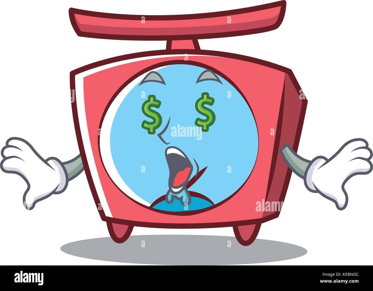 Money eye scale character cartoon style Stock Vector Image & Art - Alamy