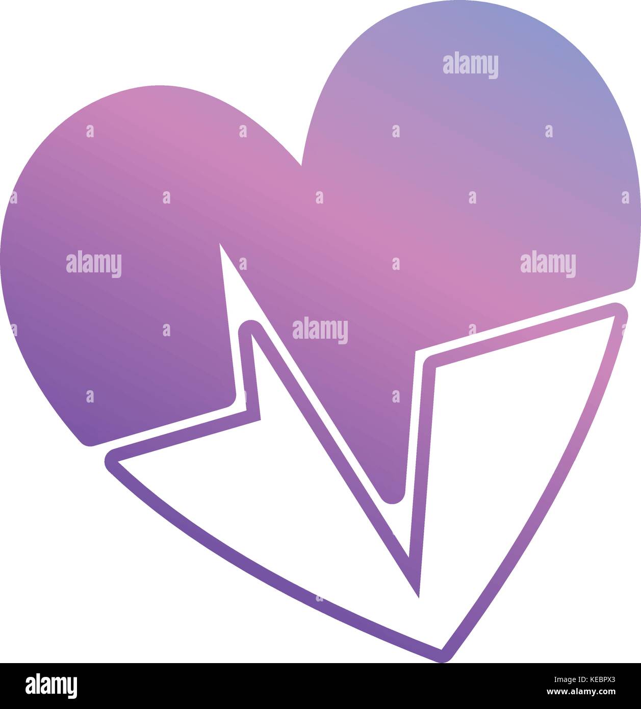silhouette heartbeat with frequency vital sign Stock Vector Image & Art ...