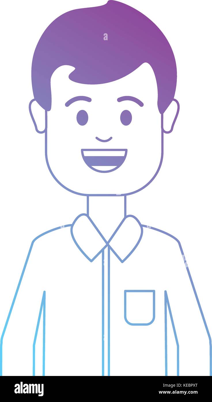 line man with hairstyle and shirt design Stock Vector Image & Art - Alamy