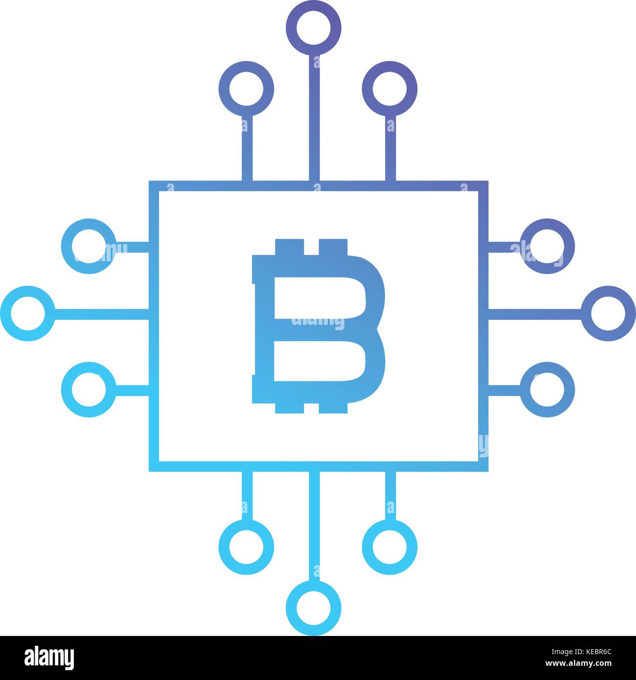 line bitcoin shield with electronic circuits Stock Vector Image & Art ...
