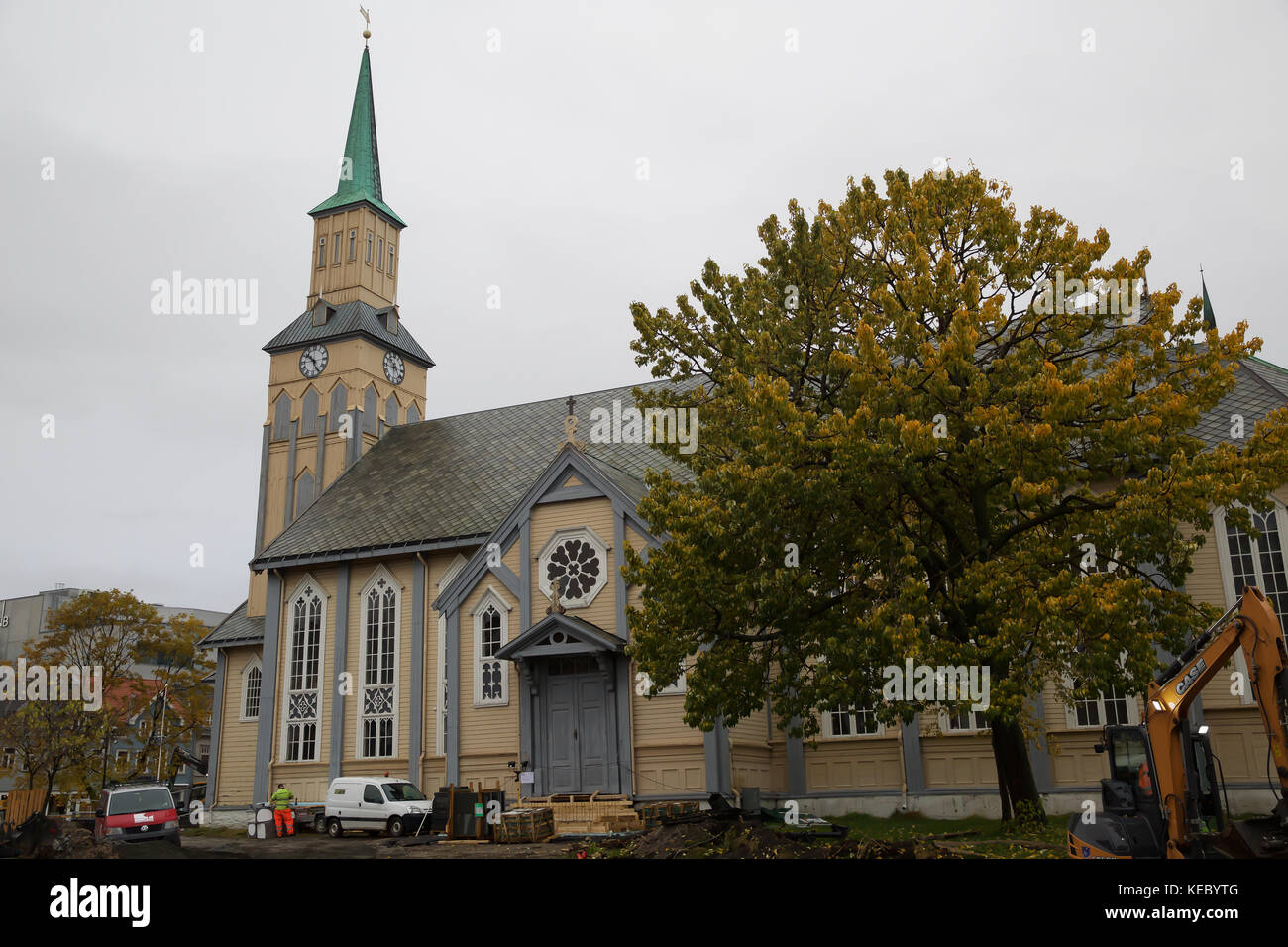 Tromso,Norway,19th October 2017,Overcast in Tromso, Norway©Keith Larby/Alamy Live News Stock Photo