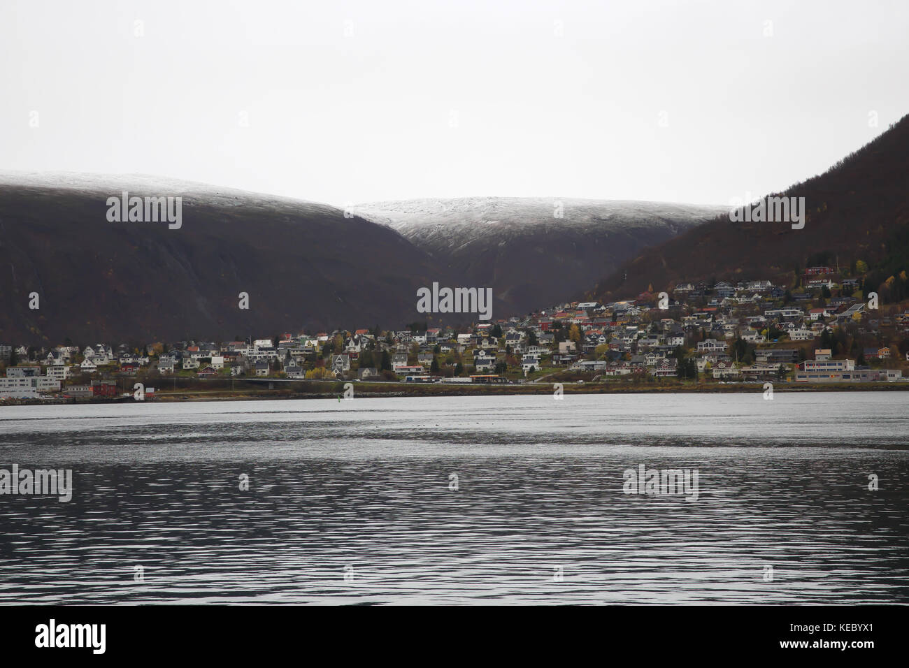 Tromso,Norway,19th October 2017,Overcast in Tromso, Norway©Keith Larby/Alamy Live News Stock Photo
