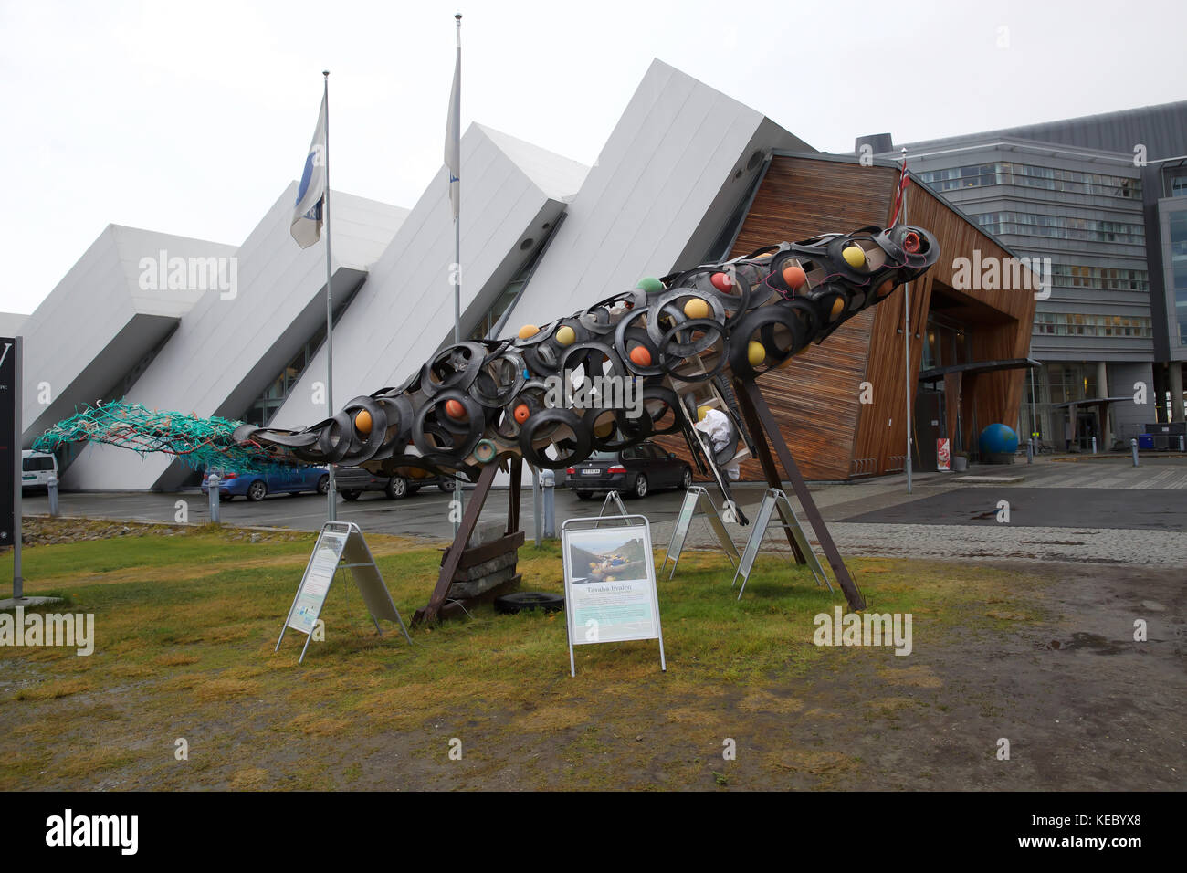 Tromso,Norway,19th October 2017,Overcast over Polaria in Tromso, Norway©Keith Larby/Alamy Live News Stock Photo