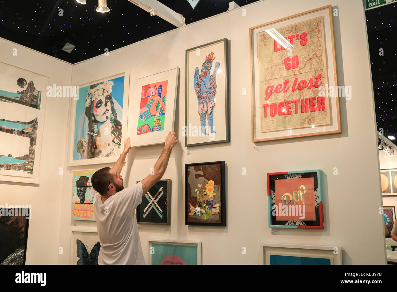 London, UK. 19th Oct, 2017. Mead.Axiom. The Affordable Art fair