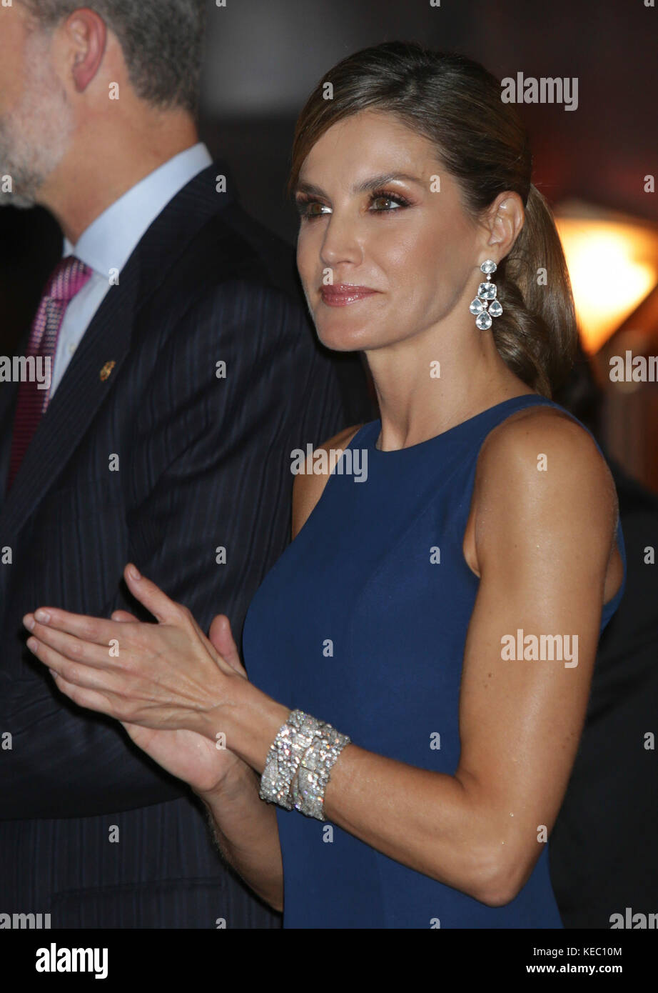 Oviedo, Spain. 19th Oct, 2017. Queen Letizia during the celebration of