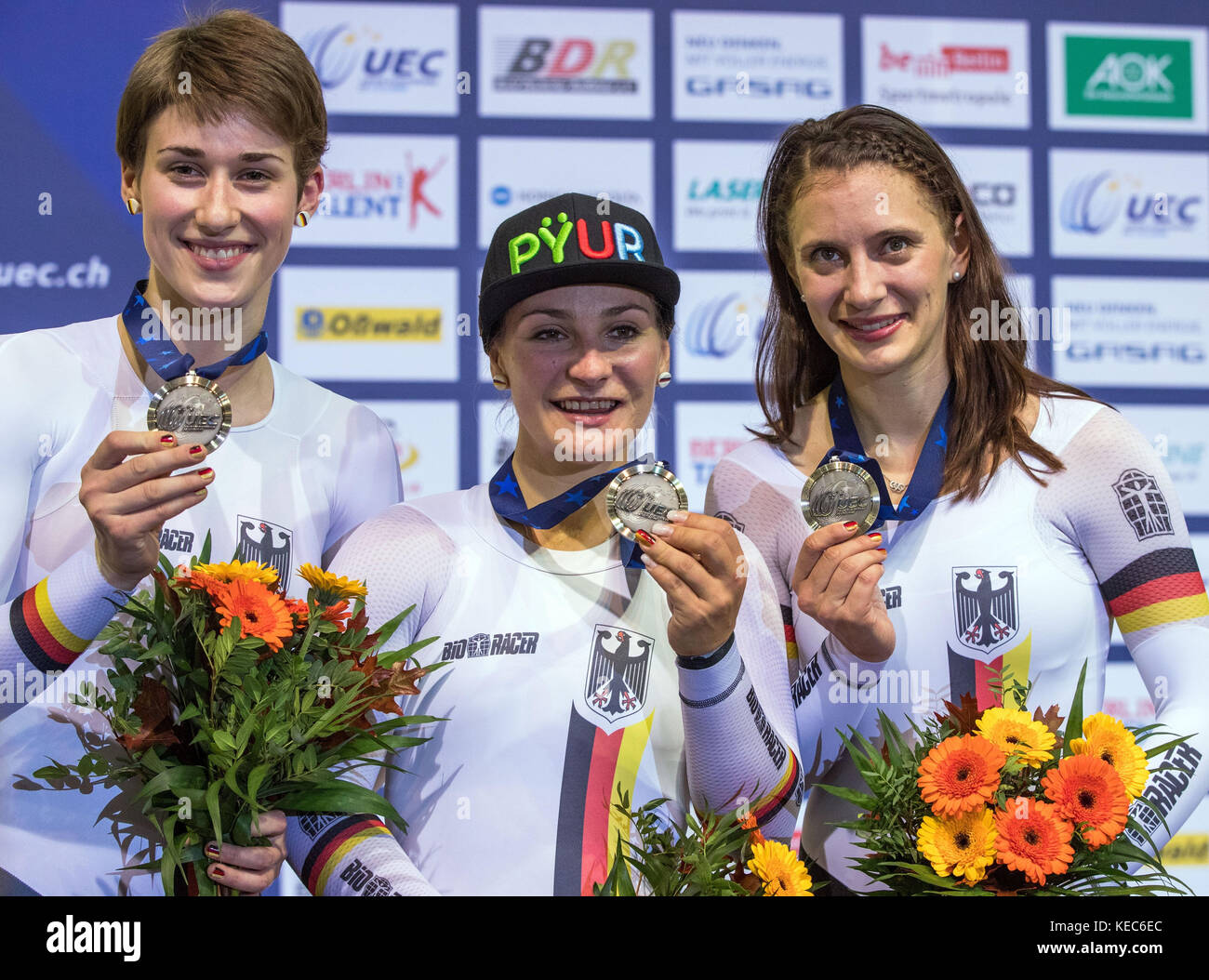 Birte Rutsch Berlin, Germany. 19th Oct, 2017. Sprint cyclists Pauline Sophie ...