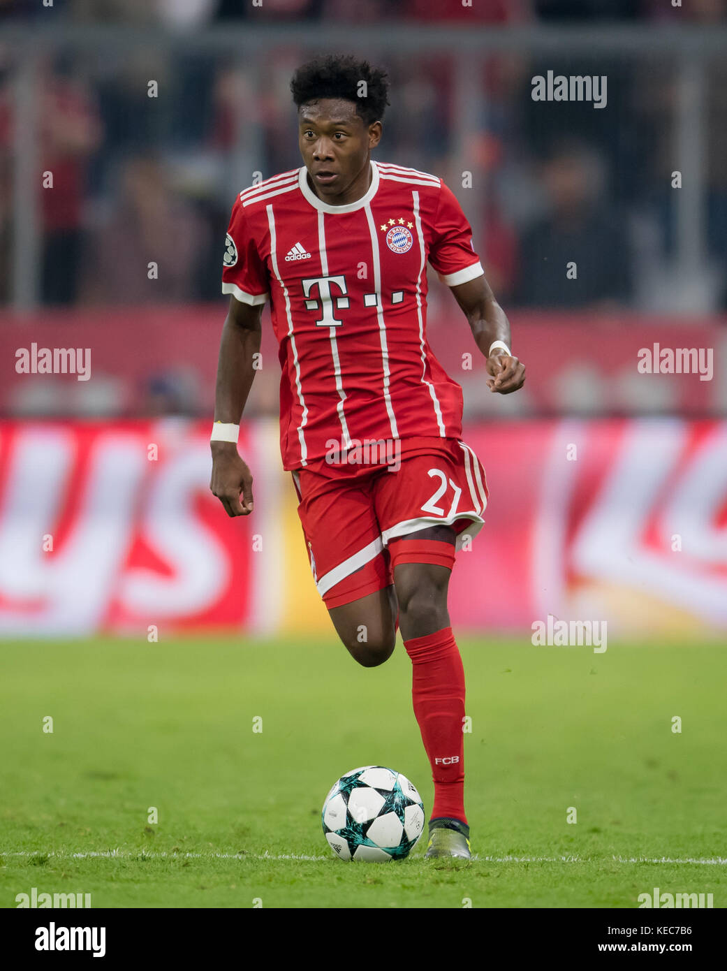 Munich's David Alaba in action during the UEFA Champions League soccer