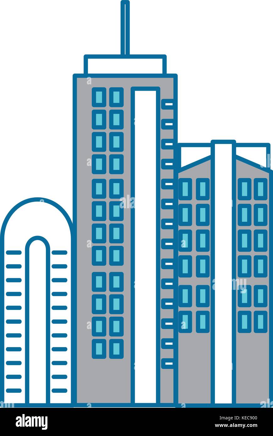 cityscape futuristic buildings icon vector illustration design Stock ...