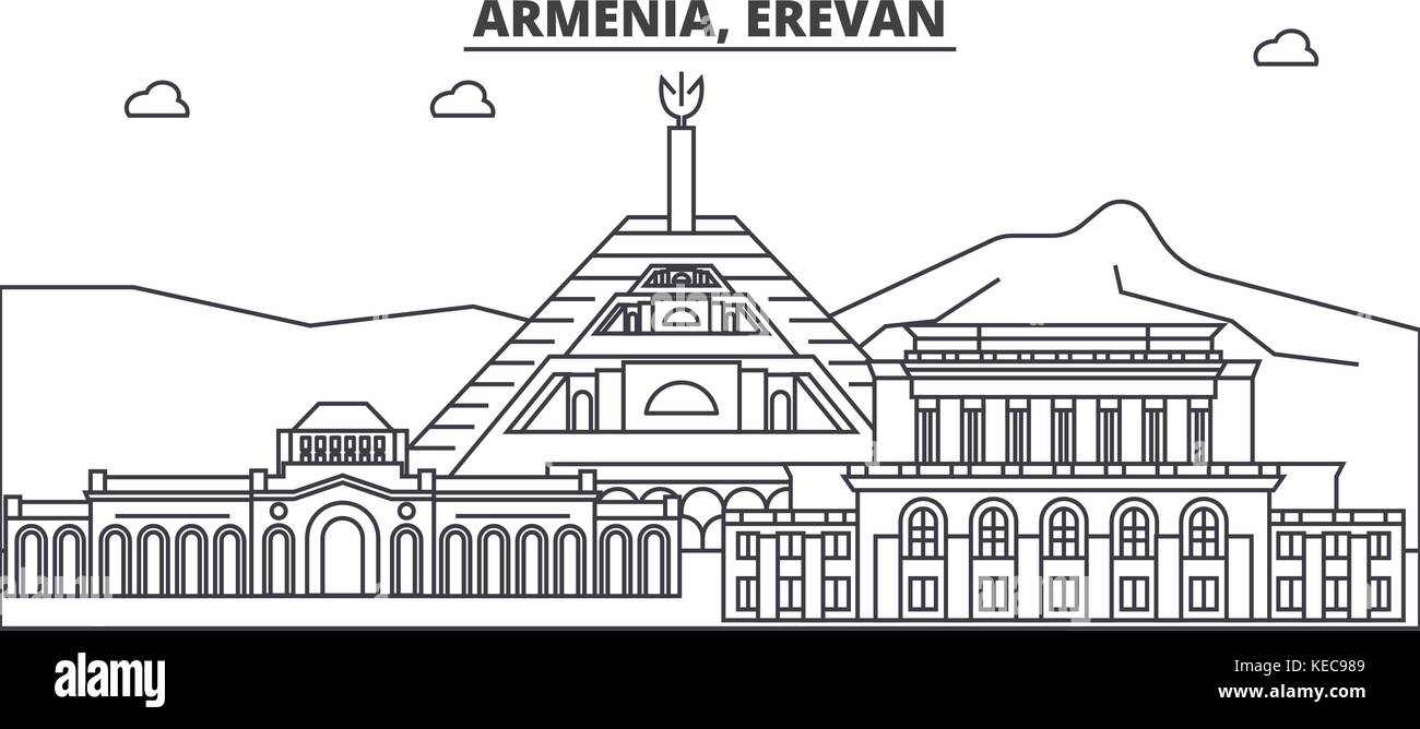 Армения достопримечательности вектор