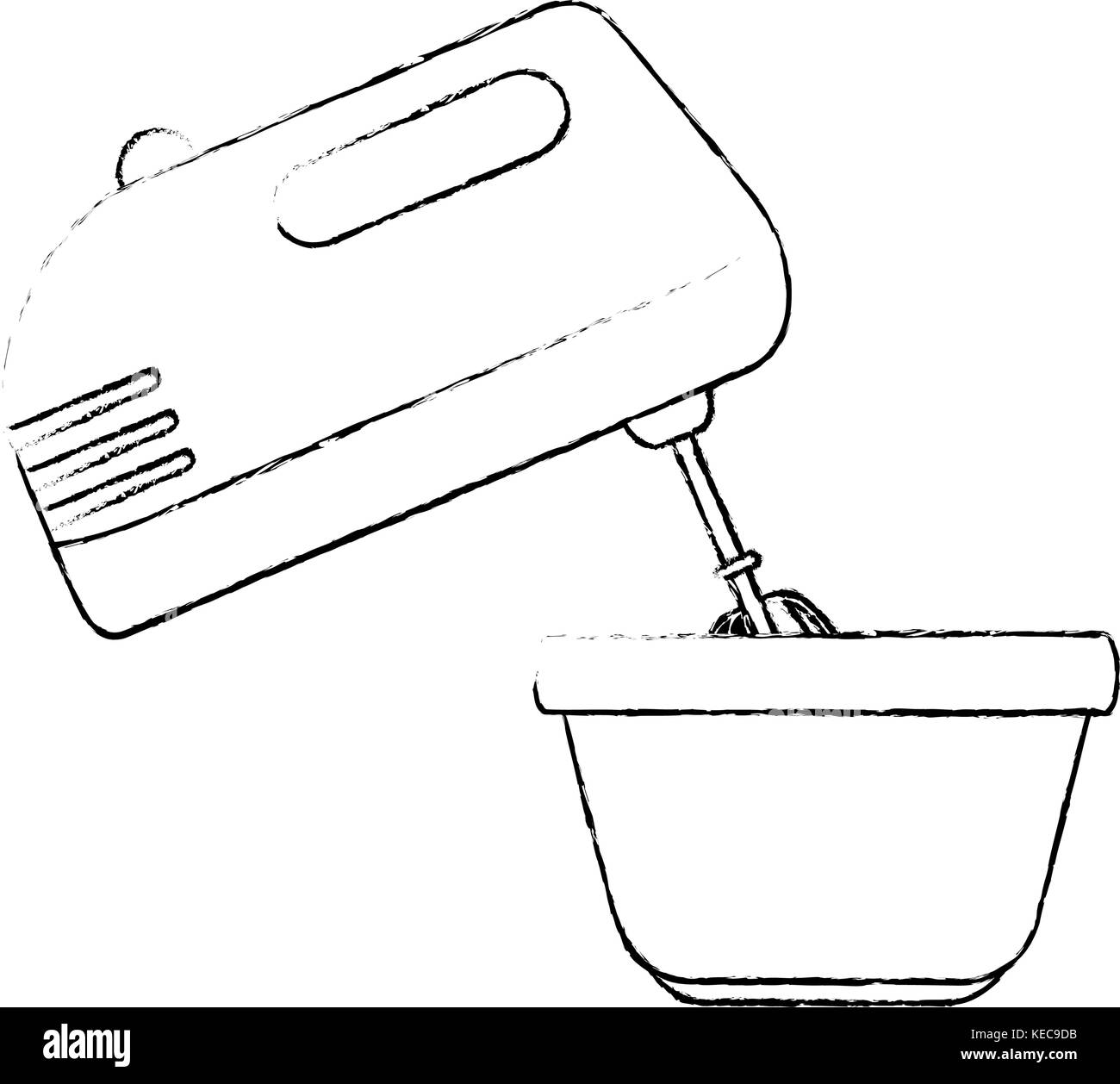 mixer appliance with bowl vector illustration design Stock Vector