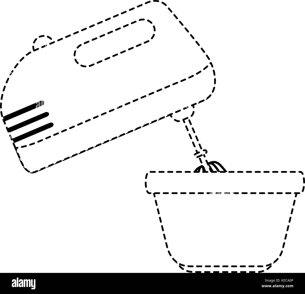 mixer appliance with bowl vector illustration design Stock Vector