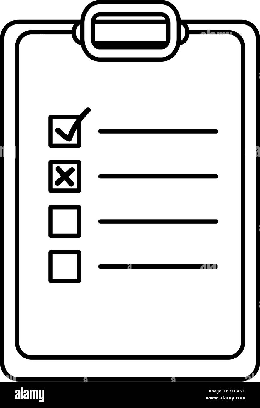 checklist clipboard isolated icon Stock Vector Image \u0026 Art - Alamy, image size:887x1390