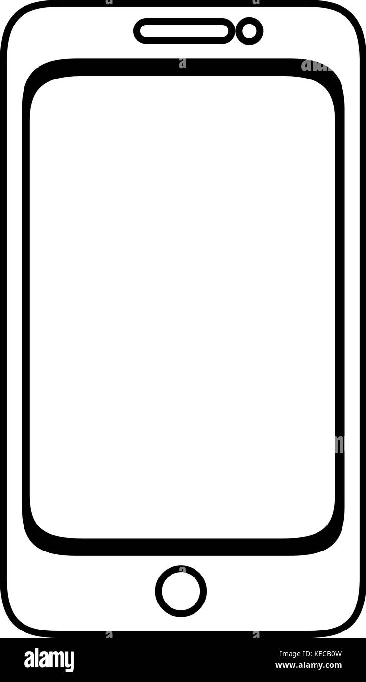 smartphone device isolated icon Stock Vector Image & Art - Alamy