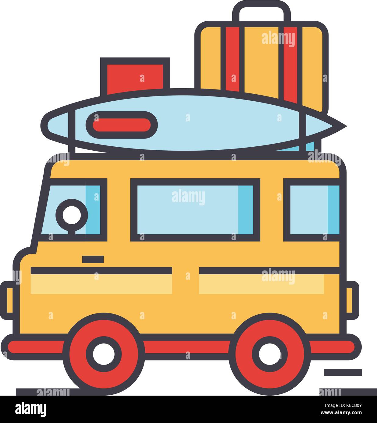 Caravan motorhomes Stock Vector Images - Alamy