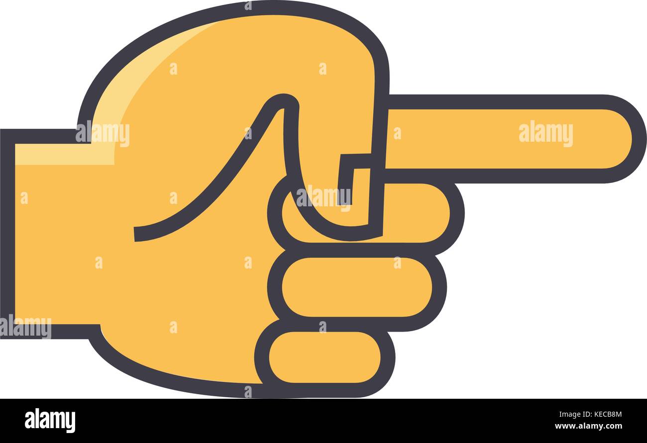 Finger pointer, hand direction concept Stock Vector Image & Art Alamy