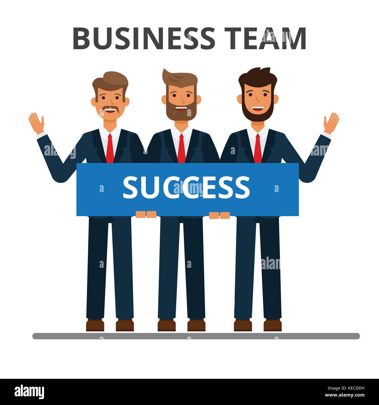 Business team. Working together. Successful businessmen in strict suits ...
