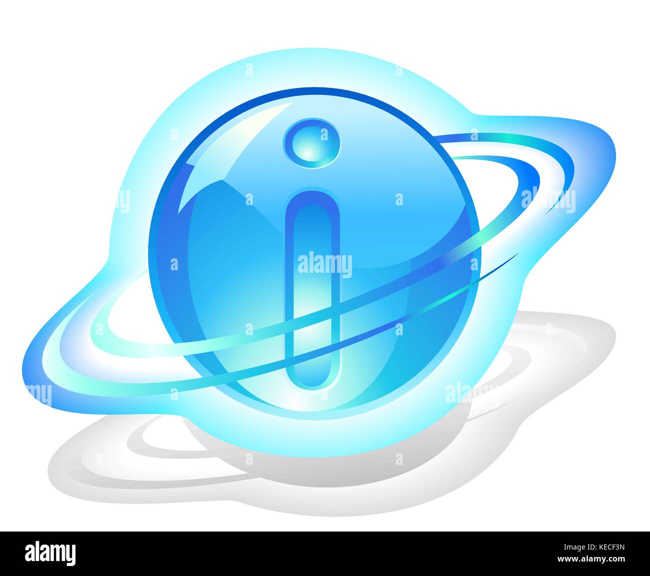 Symbol-icon - particle  of information Stock Vector