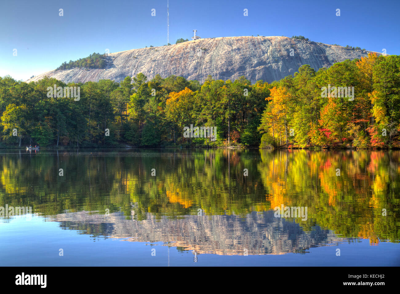 Autumn in the Stone Mountain park, Stock Photo Alamy
