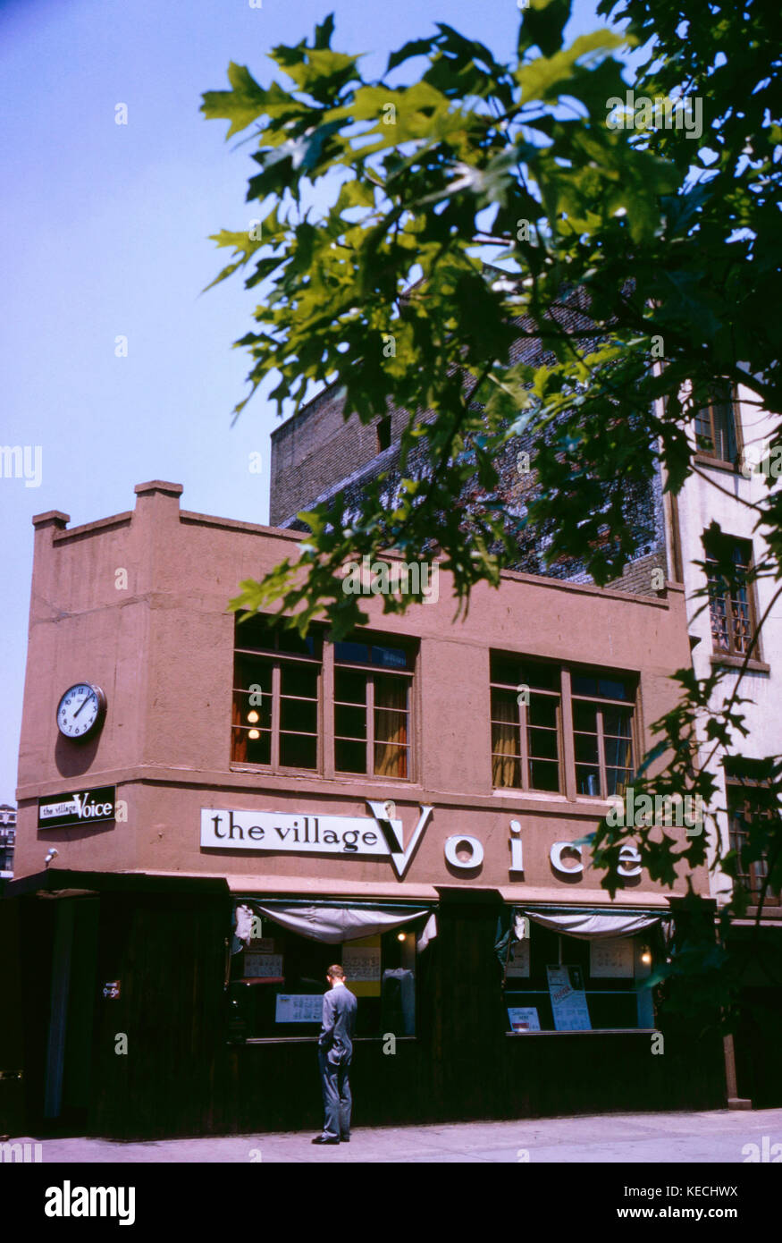 The Village Voice, Sheridan Square, New York City, New York, USA, July 1961 Stock Photo Alamy