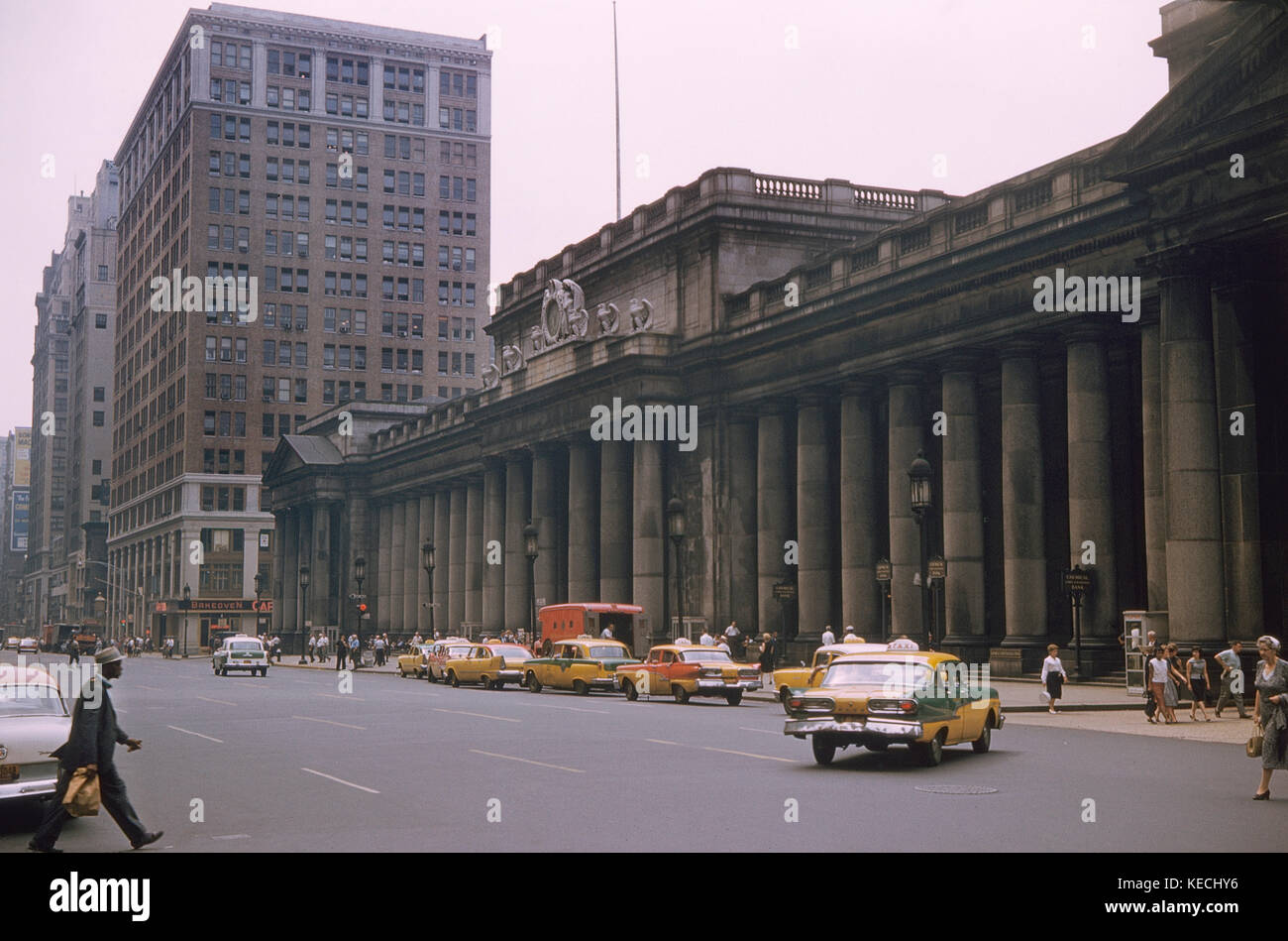 Pennsylvania Station, New York City, New York, USA, July 1961 Stock