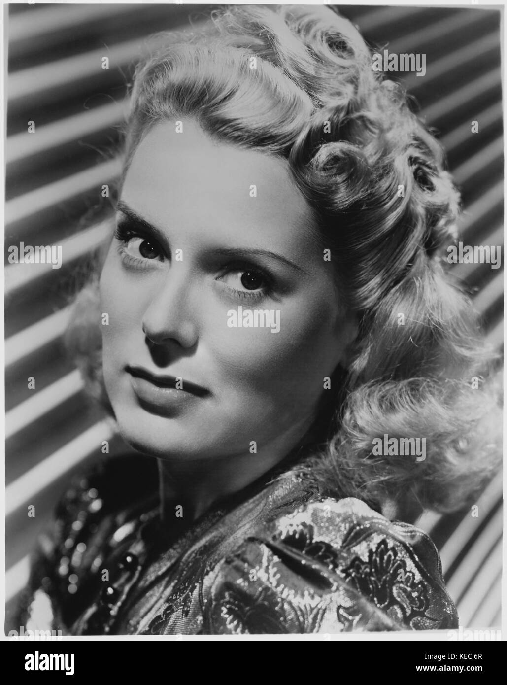 Actress Brenda Joyce, Publicity Portrait, 20th Century-Fox, 1940's Stock Photo