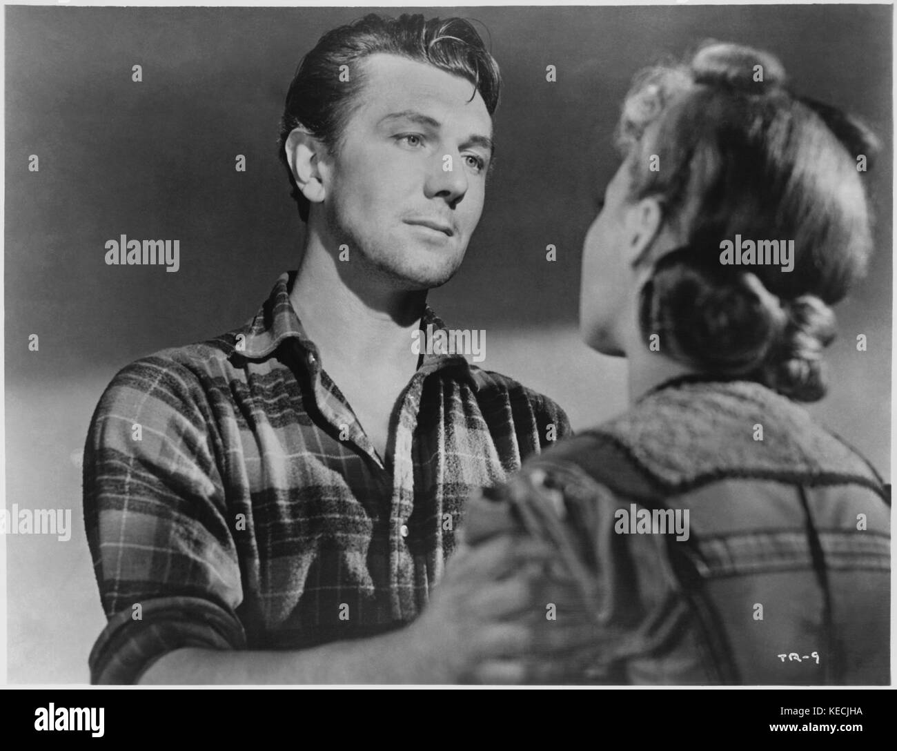 Michael Redgrave, on-set of the Film, 'Thunder Rock', 1942 Stock Photo