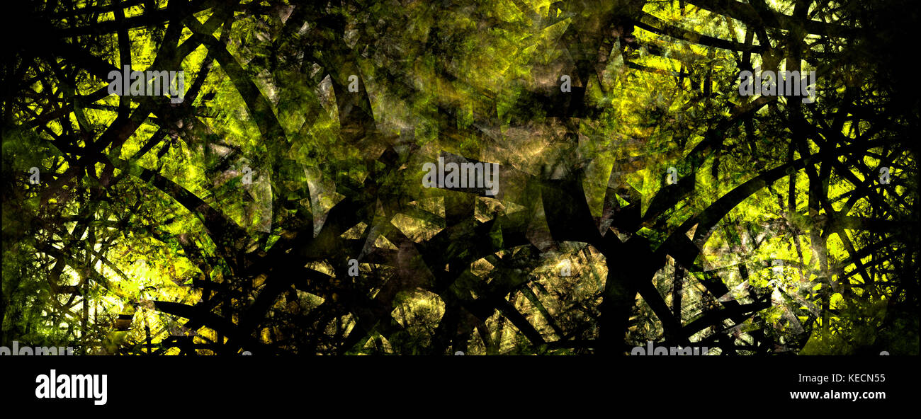 A strange overgrowth of plants on an alien world Stock Photo - Alamy