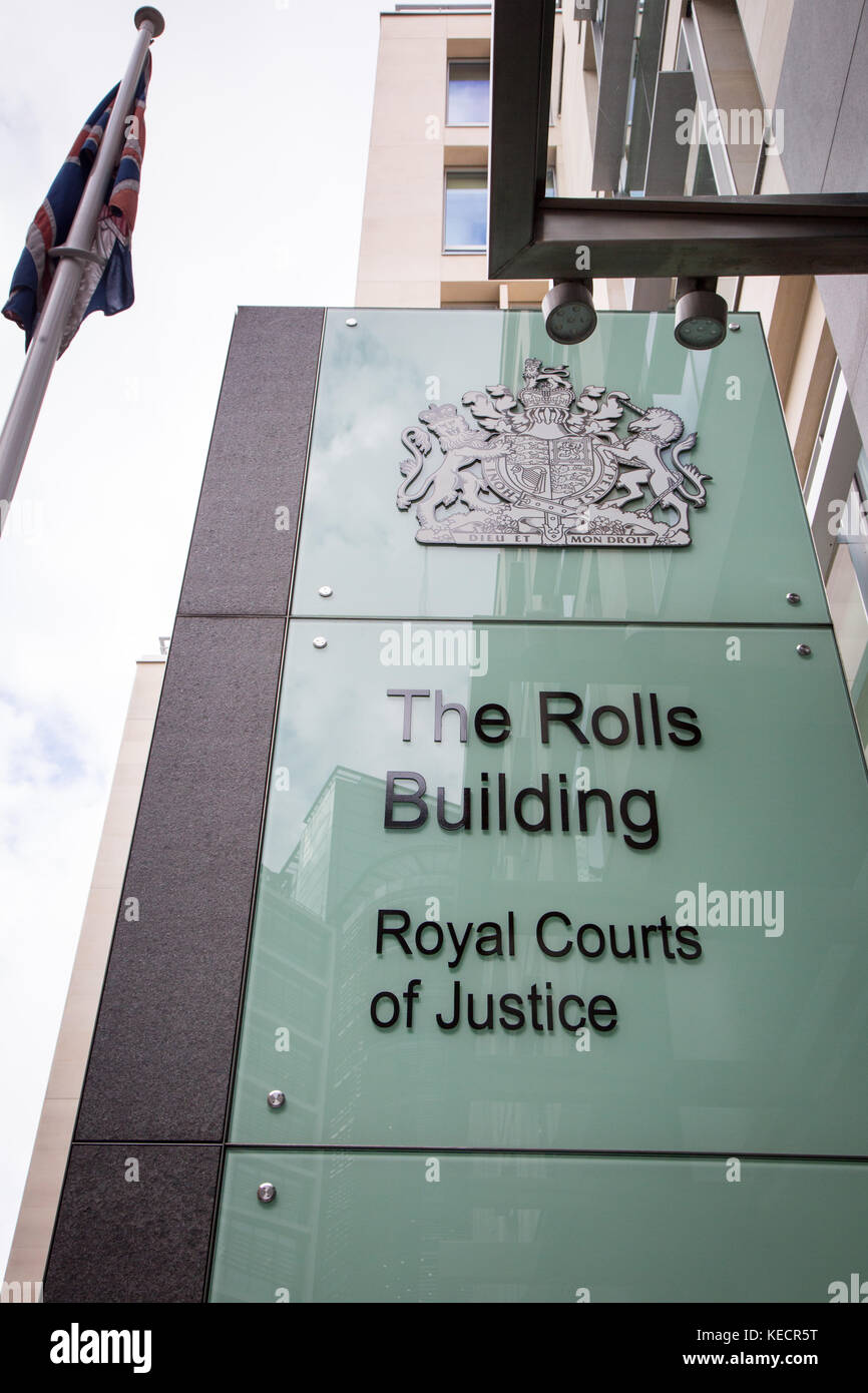 The Rolls Building, Royal Courts of Justice exterior in London. The ...
