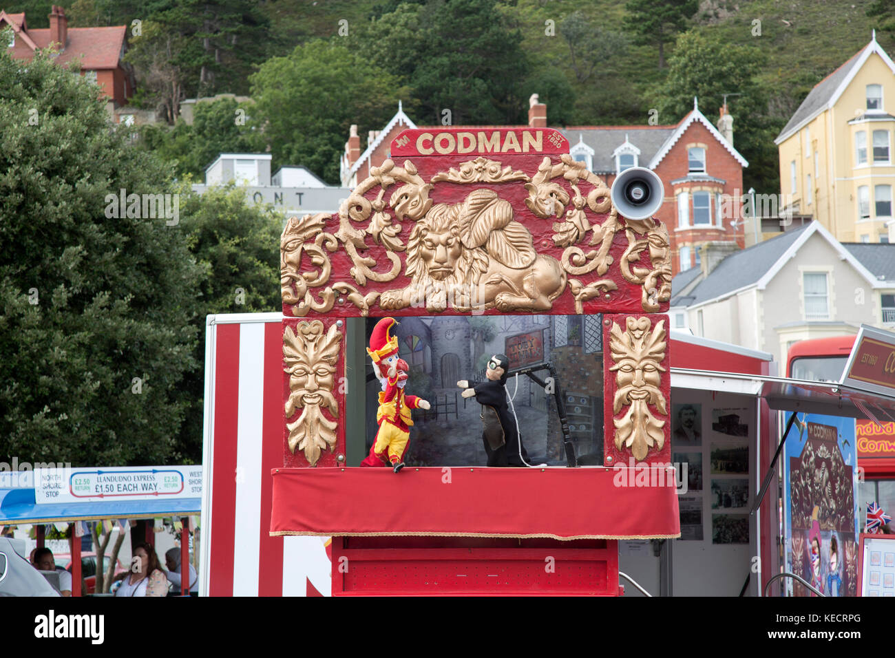 Codman Punch and Judy Show, Llandudno; Wales; UK Stock Photo Alamy