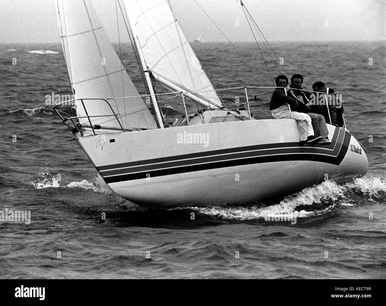 AJAXNETPHOTO - 1979 - HALF TON WORLDS - SCHEVENINGEN, HOLLAND. NZ KIWIFRUIT COMPETING IN THE WORLD CHAMPIONSHIPS. PHOTO:JONATHAN EASTLAND/AJAX REF:HDD/HALF TON/79. Stock Photo