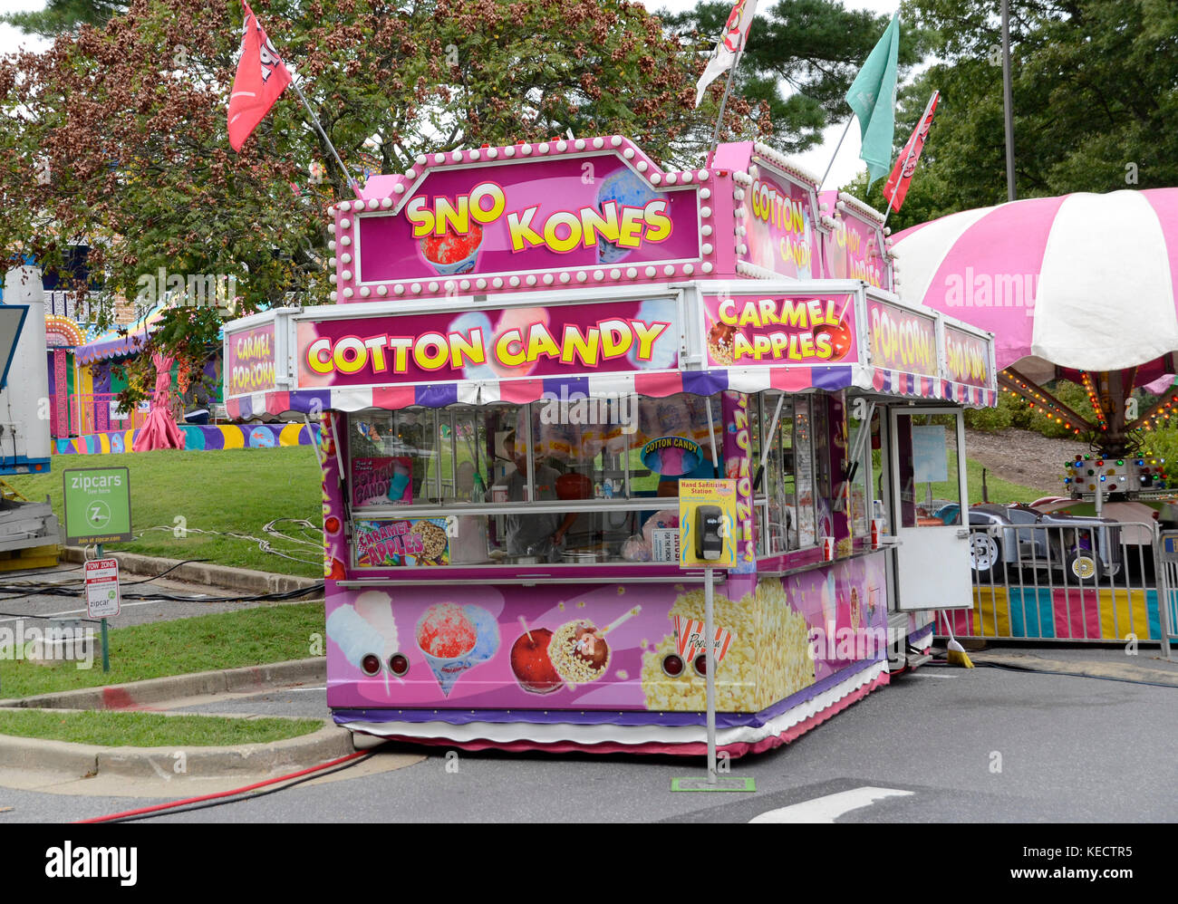 Refreshment stand at a carnival Stock Photo Alamy