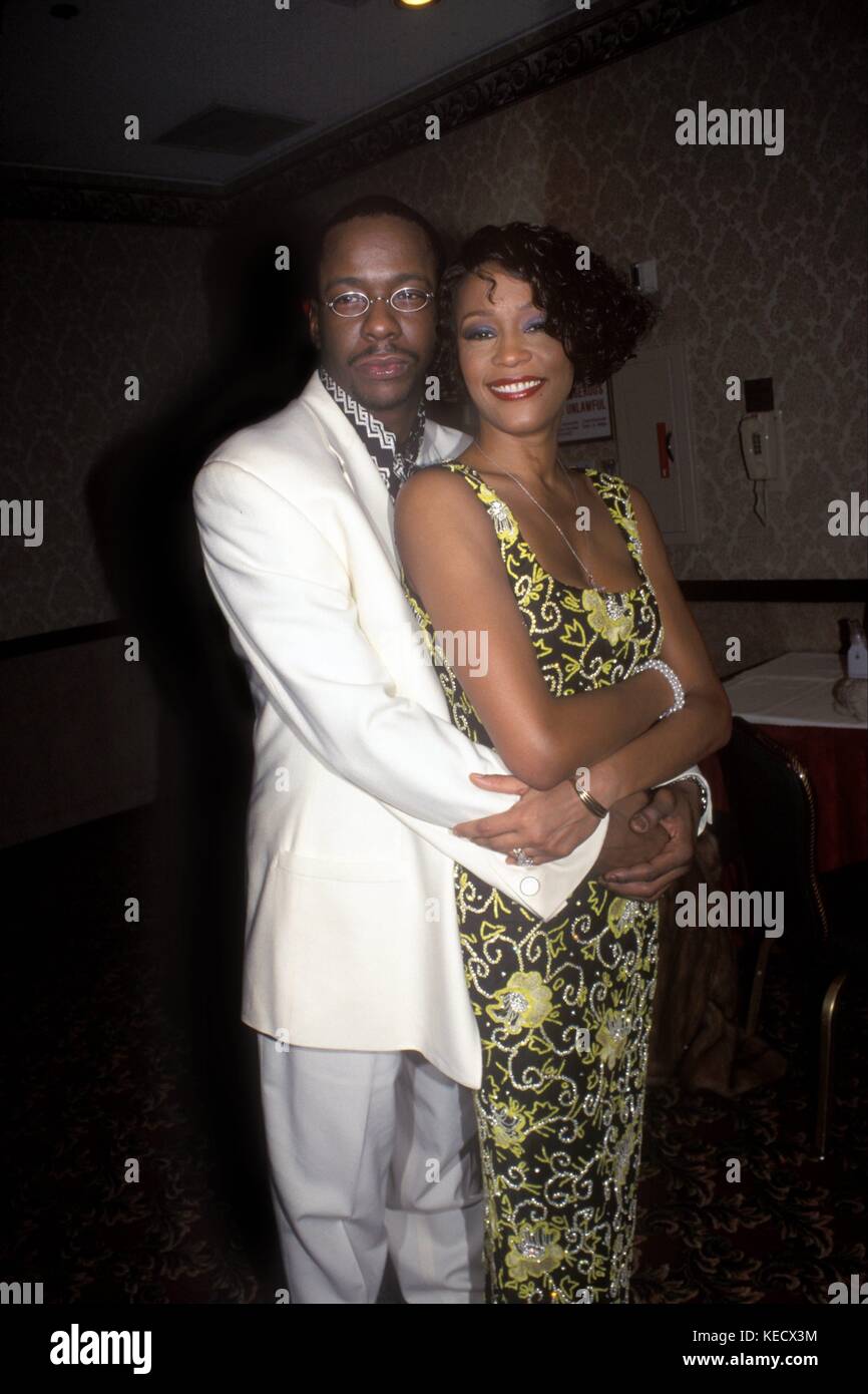 Whitney Houston and Bobby Brown in New York City. December 1999 ...