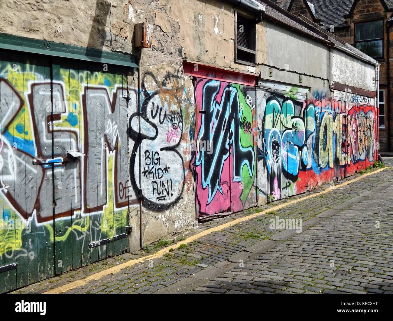 Edinburgh Graffiti Stock Photo Alamy