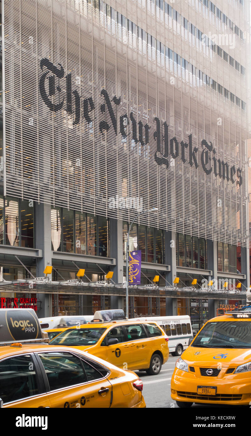 New York Times office building NYC Stock Photo