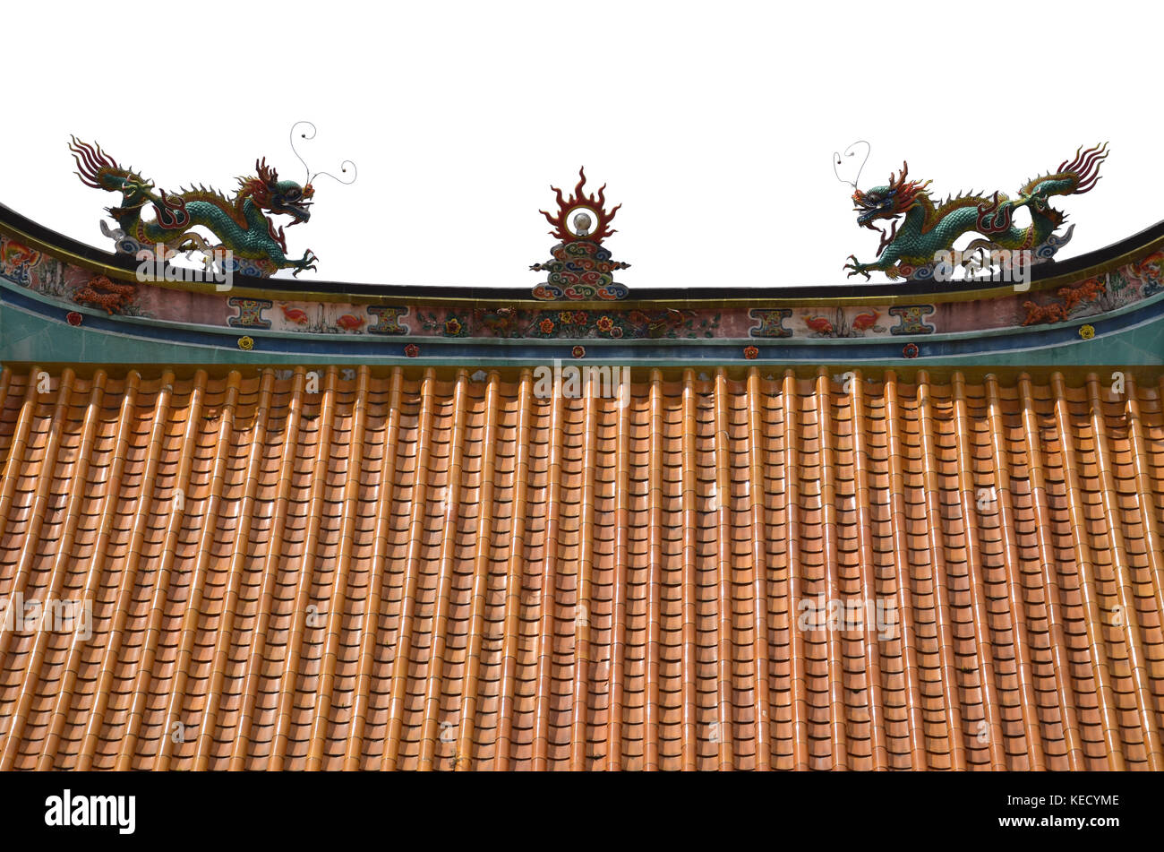 Gold dragon sculpture in the chinese temple hi-res stock photography ...