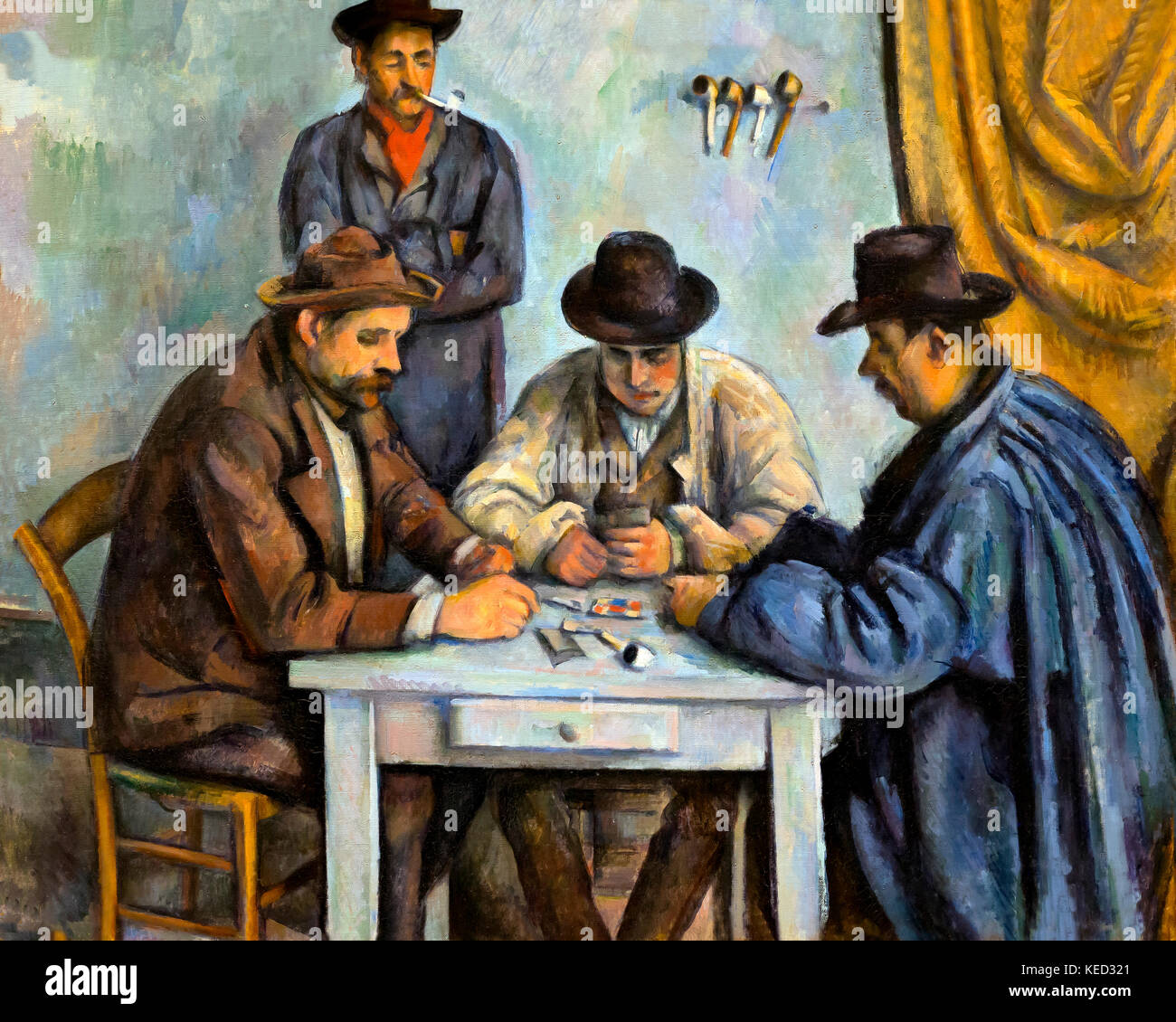 The Card  Players, Paul Cezanne,  1890-1892, Metropolitan Museum of Art, Manhattan, New York City, USA, North America Stock Photo