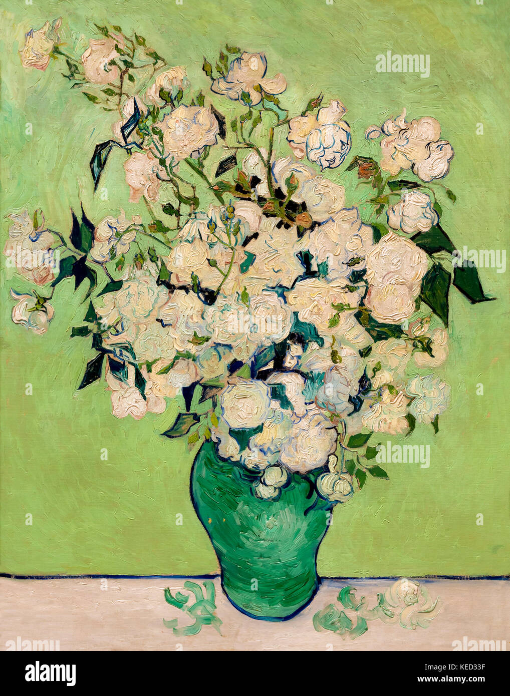Roses, Vincent van Gogh, 1890, Metropolitan Museum of Art, Manhattan, New York City, USA, North America Stock Photo