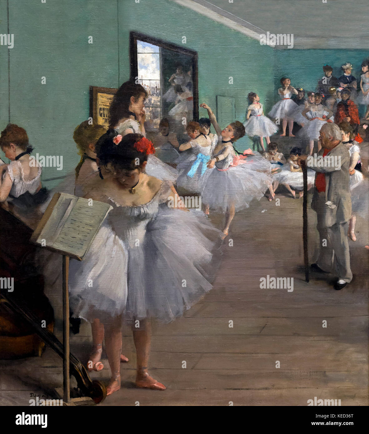 The Dance Class, Edgar Degas, 1874, Metropolitan Museum of Art, Manhattan, New York City, USA, North America Stock Photo